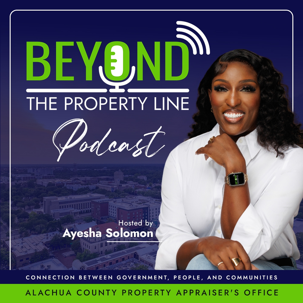 Podcast cover art for Beyond the Property Line hosted by Ayesha Solomon